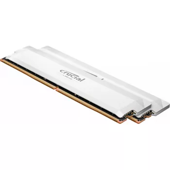 Crucial Pro OC - DDR5 - Kit - 64 GB: 2 x 32 GB - DIMM 288-PIN - 3200 MHz / PC5-51200 - CL40 - 1.35 V - ungepuffert - on-die ECC - λευκό