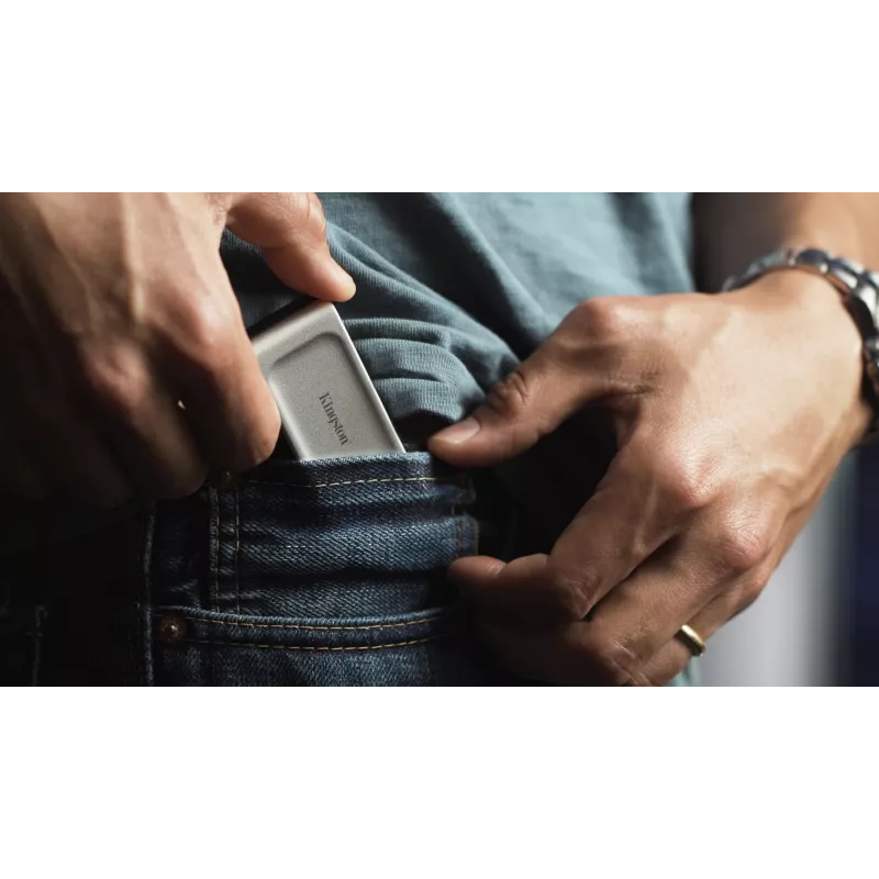 Kingston Technology 2000G Φορητός SSD XS2000, 2 TB, USB Type-C, 3.2 Gen 2 (3.1 Gen 2), 2000 MB/s, Μαύρο, Ασημί