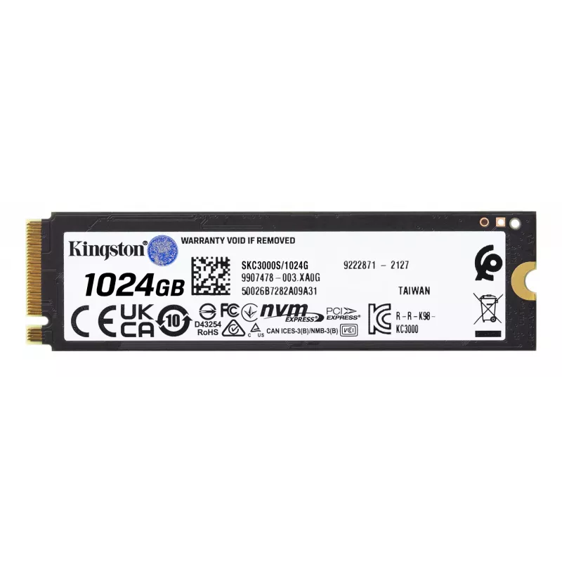Δίσκος SSD Kingston Technology 1024G M.2 NVMe KC3000