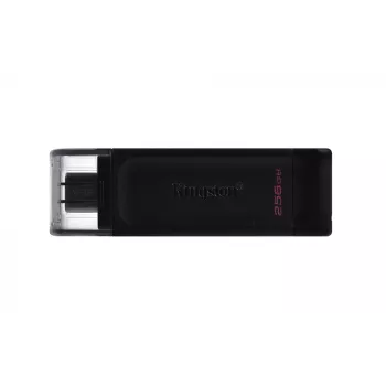 Kingston Technology DataTraveler 256GB USB-C 3.2 Gen 1 70, 256 GB, USB Type-C, 3.2 Gen 1 (3.1 Gen 1), Καπάκι, 7 g, Μαύρο