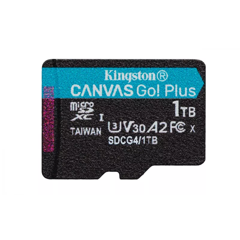 Kingston Technology 1TB microSDXC Canvas Go Plus Gen4 200MB/s A2 U3 V30 Κάρτα + αντάπτορας