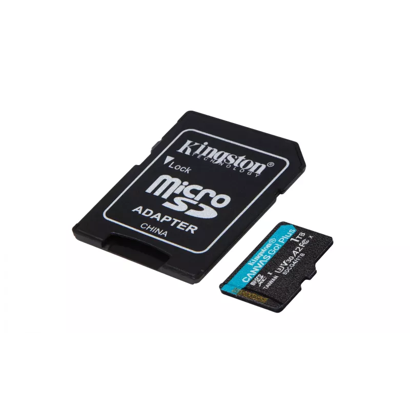 Kingston Technology 1TB microSDXC Canvas Go Plus Gen4 200MB/s A2 U3 V30 Κάρτα + αντάπτορας