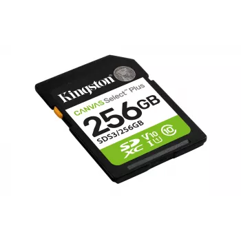 Κάρτα μνήμης SDXC KINGSTON Canvas Select Plus Gen3 256GB SD UHS‑I 150MB/s C10 U1 V10