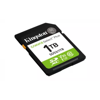 Κάρτα μνήμης SD KINGSTON Canvas Select Plus Gen3 1TB SDXC UHS-I V30 U3 Class 10, 150 MB/s