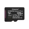 Kingston Technology 128GB microSDXC Canvas Select Plus Gen3 150MB/s A1 Κάρτα + αντάπτορας