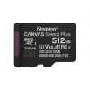 Kingston Technology 512 GB microSDXC Canvas Select Plus Gen3 150 MB/s A1 Κάρτα + αντάπτορας