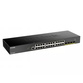 D-Link 24-Port Gigabit Smart Managed Switch με 4x 10G SFP+, Managed, L3, Gigabit Ethernet (10/100/1000), Vollduplex, Rack-Montage