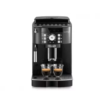 Μηχανή espresso DeLonghi ECAM 21.117 B Magnifica S — αυτόματη, 1,8 l δοχείο νερού, 250 g δοχείο κόκκων, 15 bar, 2 έξοδοι