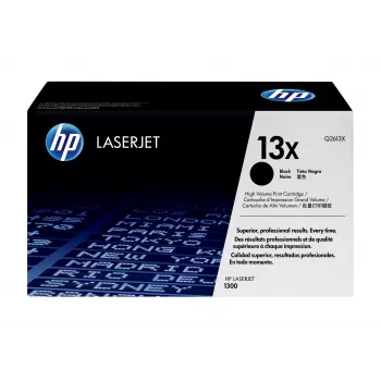 HP 13X High Yield Μαύρο Γνήσιο τόνερ LaserJet, 4000 σελίδες, Μαύρο, 1 τεμ.