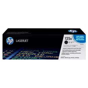 HP 125A Γνήσιο τόνερ LaserJet Μαύρο, 2200 σελίδες, Μαύρο, 1 τεμ.