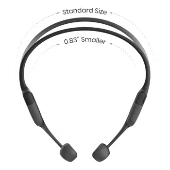 Headset Shokz OpenRun Mini — ασύρματο αθλητικό headset οστικής αγωγιμότητας, IP67, Bluetooth 5.1, 480 λεπτά διάρκεια μπαταρίας