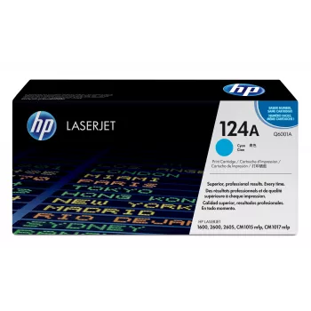 HP 124A Κυανό Γνήσιο τόνερ LaserJet, 2000 σελίδες, Κυανό, 1 τεμ.