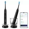 Philips Sonicare DiamondClean 9000 HX9914/54 σετ ηχητικών ηλεκτρικών οδοντόβουρτσων, 2 λαβές, 2 κεφαλές βούρτσας, 4 λειτουργίες, μαύρο
