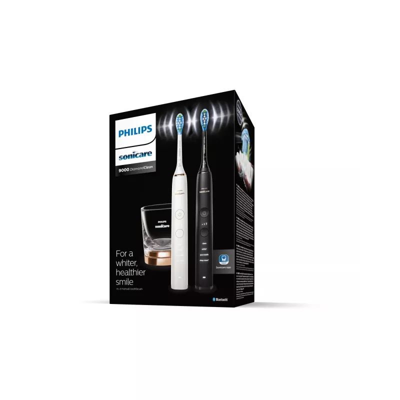 Οδοντόβουρτσα Philips HX9914/57 DiamondClean 9000 συσκευασία 2 τεμ. μαύρο/λευκό