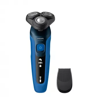 Ηλεκτρική ξυριστική μηχανή Philips Series 5000 S5466/17 — περιστρεφόμενο σύστημα 3 κεφαλών, μπαταρία Li-ion, 50 min. διάρκεια, πλενόμενη, ξύρισμα υγρό & στεγνό