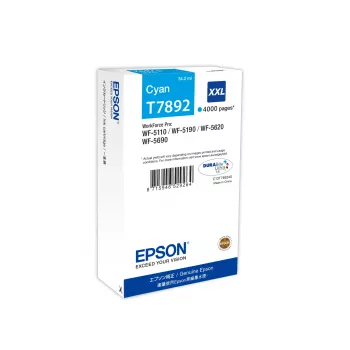 Epson μελανοδοχείο C13T789240 T7892XXL XXL κυανό