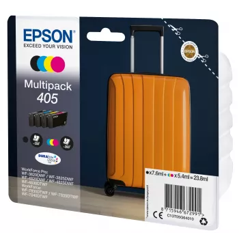 Epson 405 DURABrite Ultra Ink μελανοδοχείο 1 τεμ. γνήσιο τυπικής απόδοσης μαύρο, κυανό, ματζέντα, κίτρινο