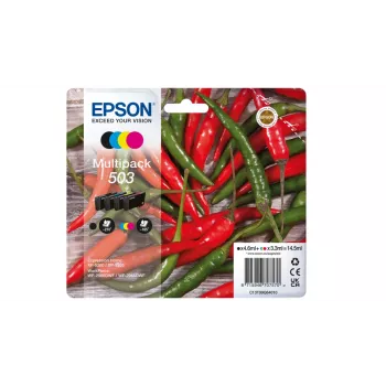 Epson 503 μελανοδοχείο 4 τεμ. γνήσιο τυπικής απόδοσης μαύρο, κυανό, ματζέντα, κίτρινο