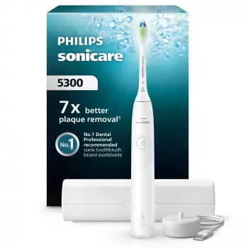 Ηχητική οδοντόβουρτσα Philips Series 5300 HX7108/02 — 62.000 κινήσεις/λεπτό, 2 ταχύτητες, αισθητήρας πίεσης, θήκη ταξιδίου