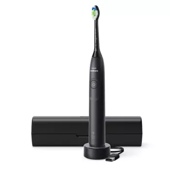 Ηχητική οδοντόβουρτσα Philips Series 5300 HX7101/02 — ηχητική, 62.000 κινήσεις/λεπτό, 3 ταχύτητες, χρονοδιακόπτης 2 λεπτών, μαύρη