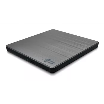 Λεπτός φορητός εγγραφέας DVD HITACHI-LG DATA STORAGE - Gp60nw60 - USB 2.0 - ασημί
