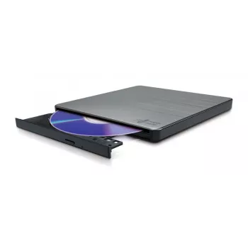 Λεπτός φορητός εγγραφέας DVD HITACHI-LG DATA STORAGE - Gp60nw60 - USB 2.0 - ασημί