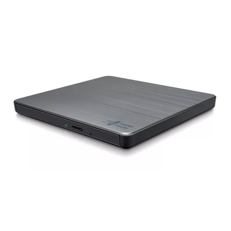 Λεπτός φορητός εγγραφέας DVD HITACHI-LG DATA STORAGE - Gp60nw60 - USB 2.0 - ασημί