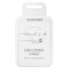 Καλώδιο USB Samsung EP-DG930 USB 2.0 1,5 m USB A USB C/Micro-USB B λευκό