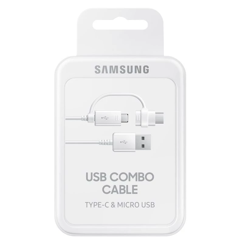 Καλώδιο USB Samsung EP-DG930 USB 2.0 1,5 m USB A USB C/Micro-USB B λευκό