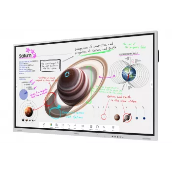 Samsung WM75B διαδραστικός πίνακας 190,5 cm (75 ίντσες) 3840 x 2160 Pixel οθόνη αφής Γκρι, Λευκό