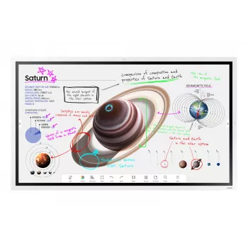 Samsung WM55B διαδραστικός πίνακας 139,7 cm (55 ίντσες) 3840 x 2160 Pixel οθόνη αφής Γκρι, Λευκό