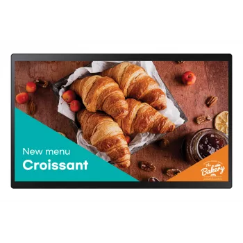 Samsung QB24C-T Digital Signage επίπεδη οθόνη 61 cm (24 ίντσες) LED Wi-Fi 250 cd/m² Full HD Μαύρο Οθόνη αφής Ενσωματωμένος επεξεργαστής Tizen 7.0 16/7