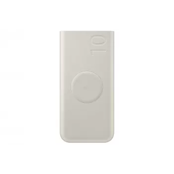 Powerbank Samsung EB-U2510XUEGEU 10000 mAh, PD 3.0 25W, USB-C είσοδος και έξοδος, ασύρματη φόρτιση, έξοδος 3 συσκευών, Μπεζ