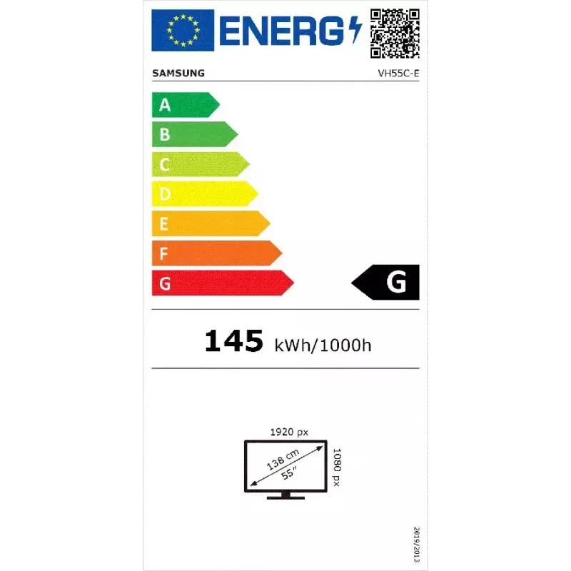 Οθόνη Samsung VH55C-E 55 ίντσες LCD Full HD 1920 x 1080