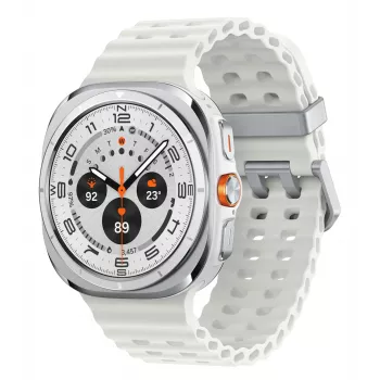 Samsung Galaxy Watch Ultra 3,81 cm (1,5 ίντσες) AMOLED 47 mm ψηφιακό 480 x 480 pixel οθόνη αφής 4G λευκό Wi-Fi GPS (δορυφορικό)