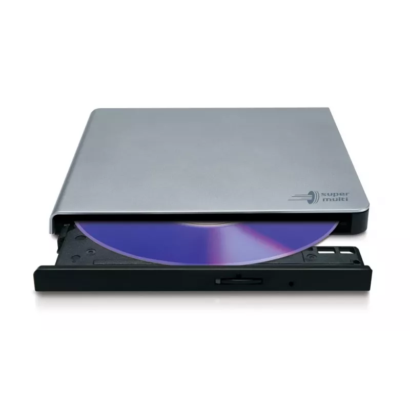 HITACHI-LG DATA STORAGE λεπτός φορητός εγγραφέας DVD - Gp57eb40 - USB 2.0 - Ασημί