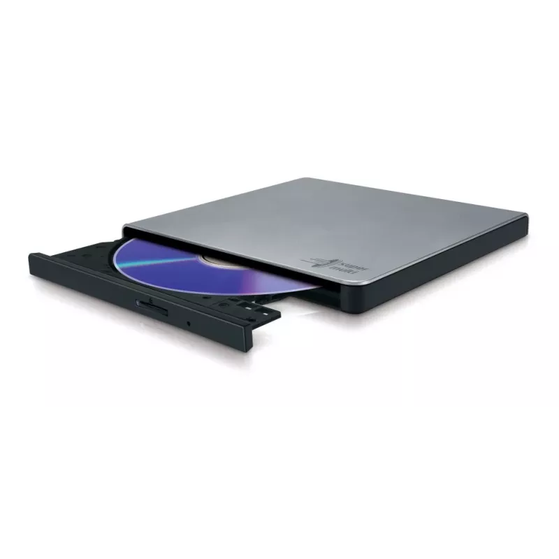 HITACHI-LG DATA STORAGE λεπτός φορητός εγγραφέας DVD - Gp57eb40 - USB 2.0 - Ασημί