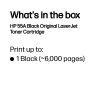 HP 55A μαύρο γνήσιο τόνερ LaserJet, 6000 σελίδες, μαύρο, 1 τεμ.