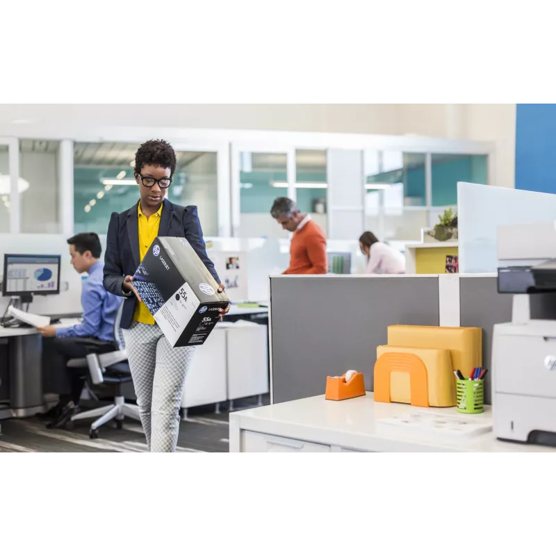 HP 55A μαύρο γνήσιο τόνερ LaserJet, 6000 σελίδες, μαύρο, 1 τεμ.