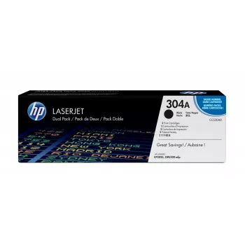 HP 304A Συσκευασία 2 τεμ. Μαύρα Γνήσια Τόνερ LaserJet