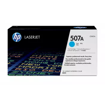 Γνήσιο τόνερ HP 507A Cyan Original LaserJet, 6000 σελίδες, κυανό, 1 τεμ.
