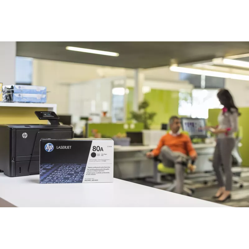 Γνήσιο τόνερ HP 80A Schwarze Original LaserJet, 2560 σελίδες, μαύρο, 1 τεμ.