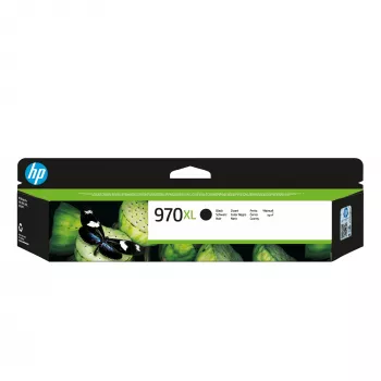 Γνήσιο μελανοδοχείο HP 970XL Original μαύρο υψηλής απόδοσης, μαύρο, 1 τεμ., 9200 σελίδες
