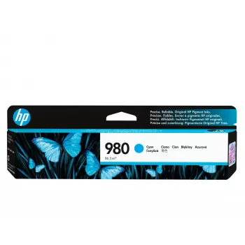 Γνήσιο μελανοδοχείο HP 980, κυανό, 1 τεμ., 6600 σελίδες