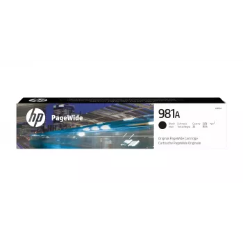 Γνήσιο μελάνι HP 981A PageWide Μαύρο, Μαύρο, 1 τεμ., 6000 σελίδες