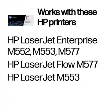 Γνήσιο τόνερ HP 508X High Yield LaserJet Ματζέντα