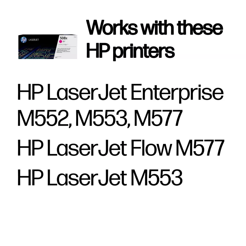 Γνήσιο τόνερ HP 508X High Yield LaserJet Ματζέντα