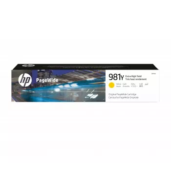 HP 981Y Εξαιρετικά Υψηλής Απόδοσης Κίτρινο Γνήσιο Μελάνι PageWide