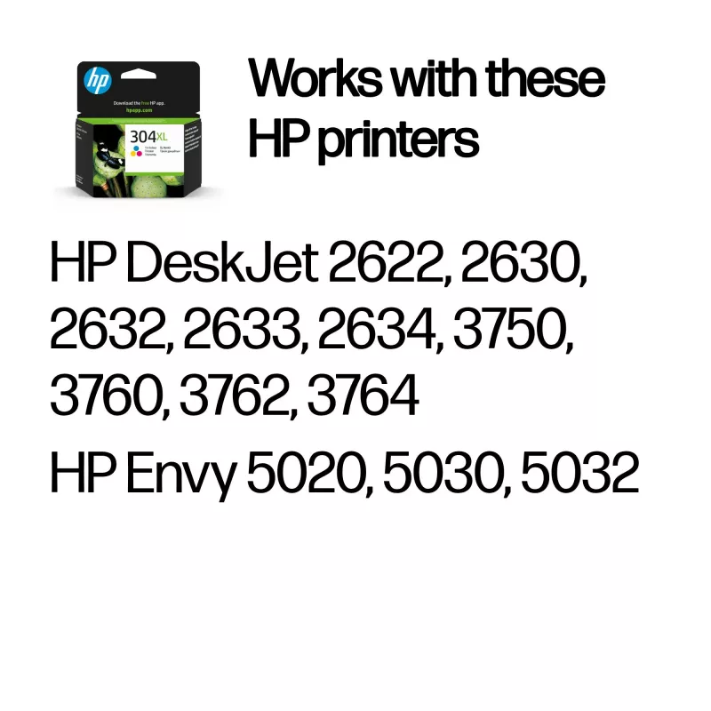 HP 304XL Γνήσιο Μελάνι Τριών Χρωμάτων