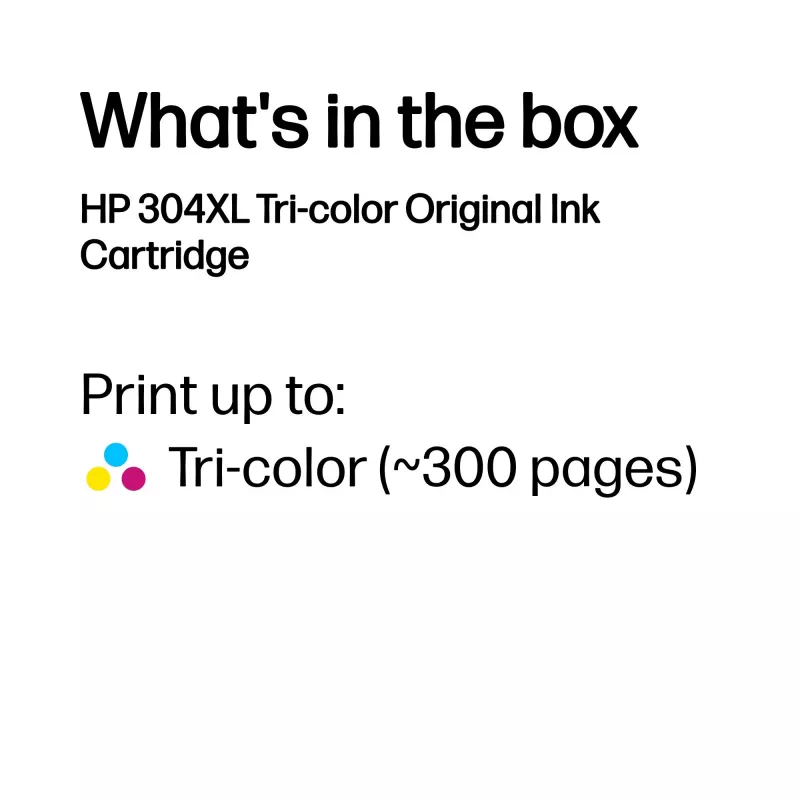 HP 304XL Γνήσιο Μελάνι Τριών Χρωμάτων